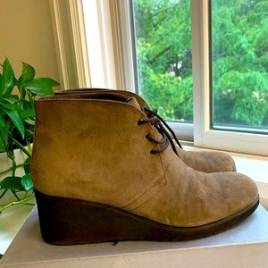 Wedges , Italian. 2 1/2 inches heel. Comfortable and cushioned.